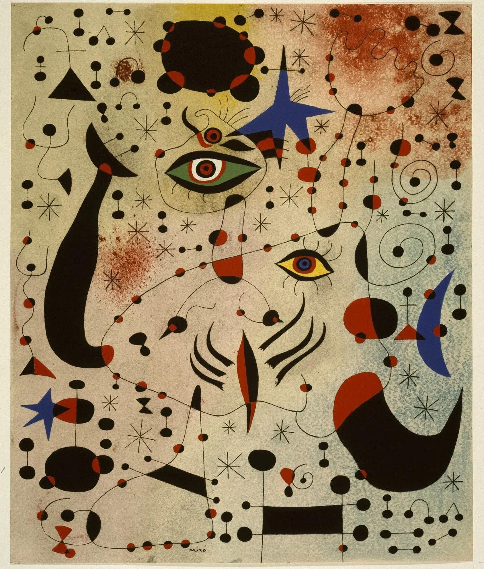 Joan Miró, Ciphers and Constellations in Love with a Woman from the Constellations Series, 1959, Fundació Joan Miró, Barcelona (1) (1) (1).webp
